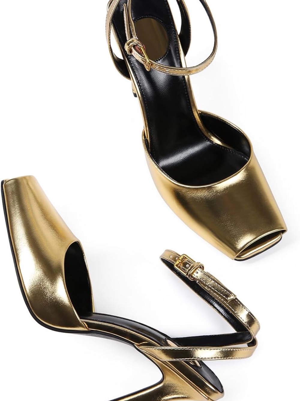 Gold Pumps - Picture 3 of 6